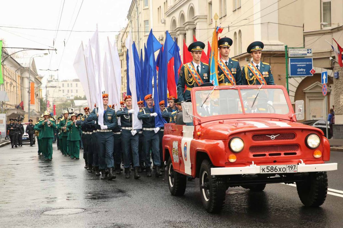 Парад пожарных машин